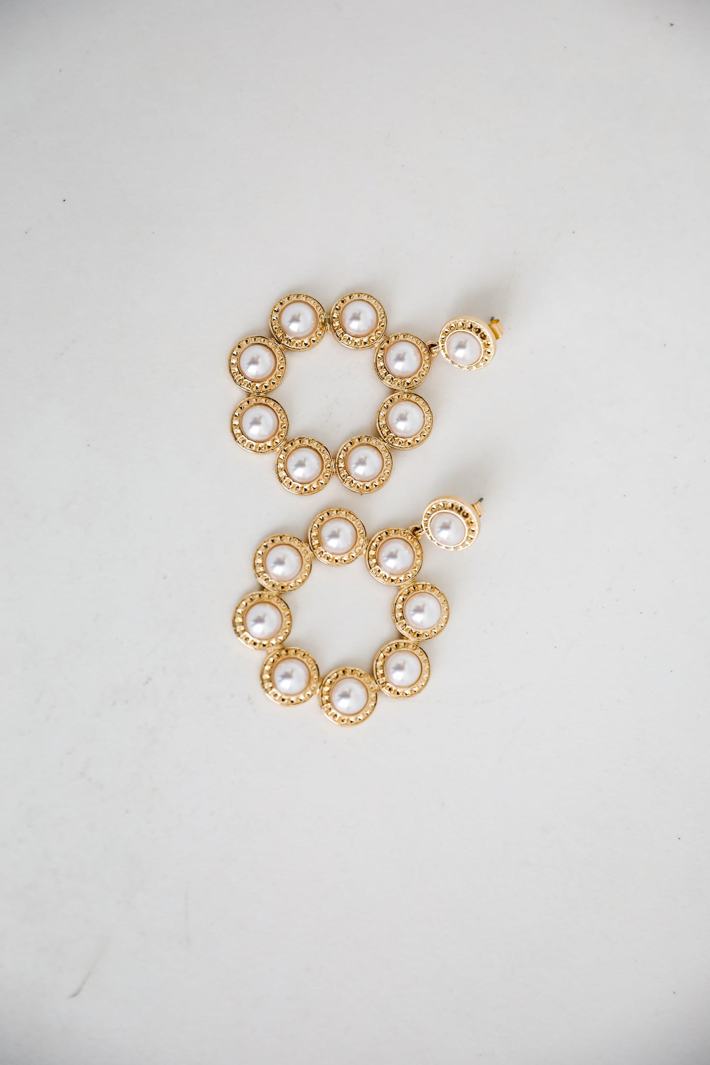 Melissa White Pearl Statement Earrings