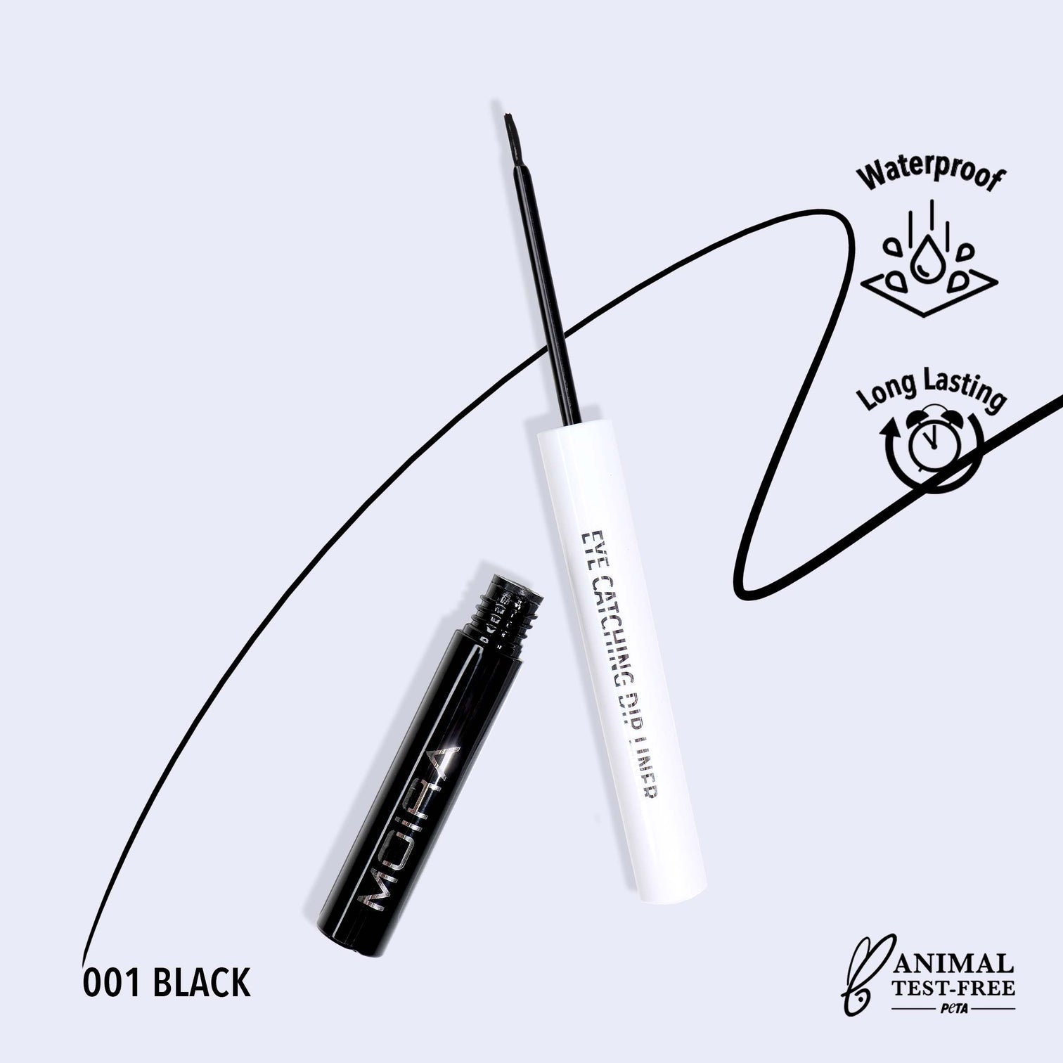 Eye Catching Dip Liner in Black