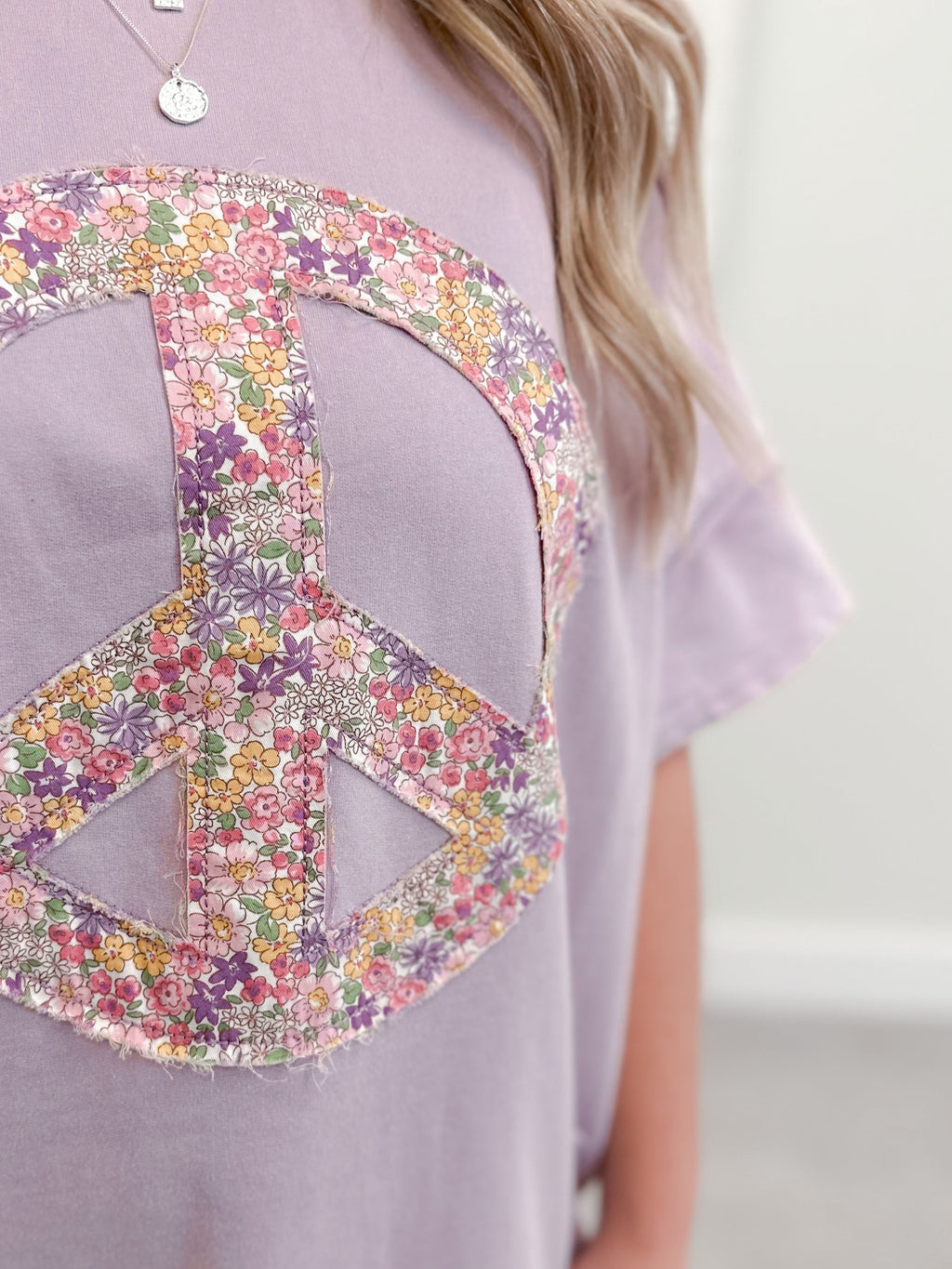 Floral Power Pullover in Lavender