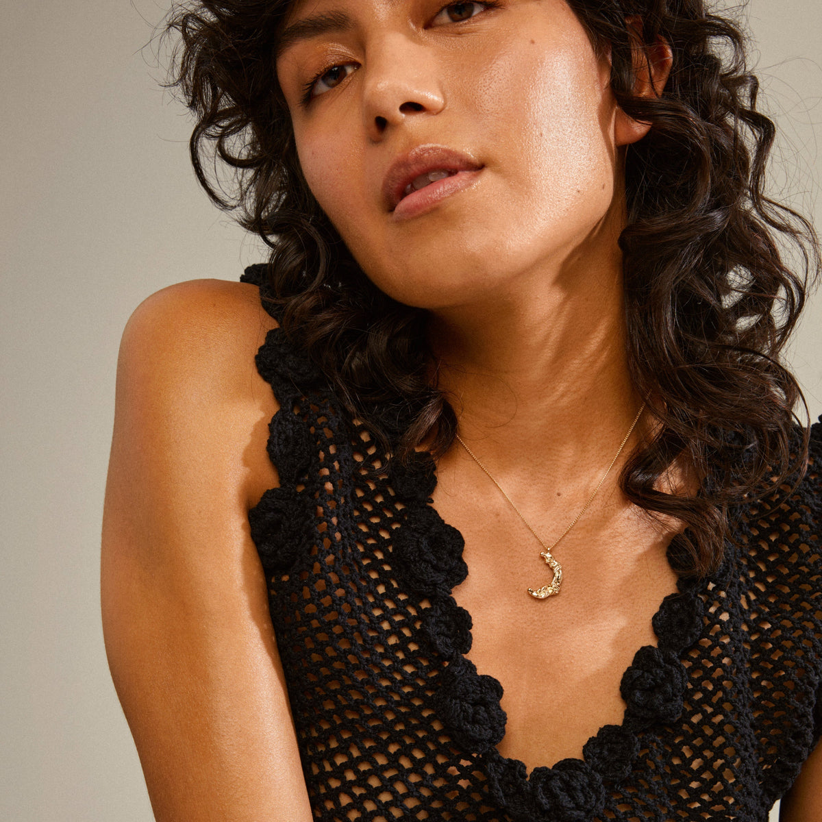 Moon Long Necklace by Pilgrim