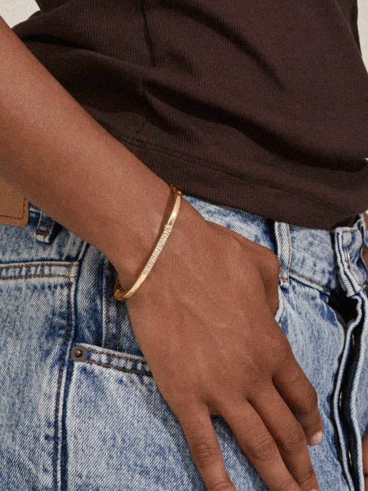 Star Crystal Bangle by Pilgrim