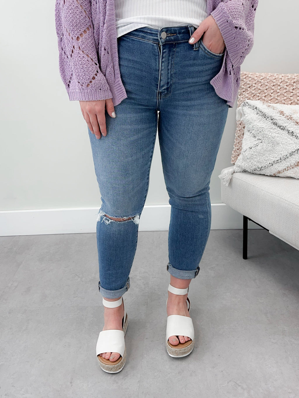 Ellie High Rise Denim by Flying Monkey