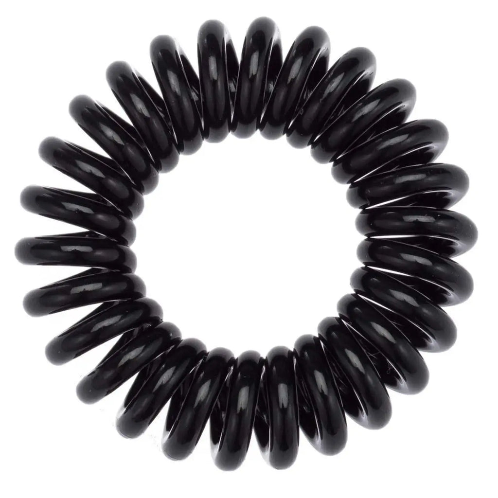 Spiral Hair Ties 8 Pack in Black by Kitsch