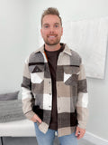 Forrest Shacket in Cashew Checker