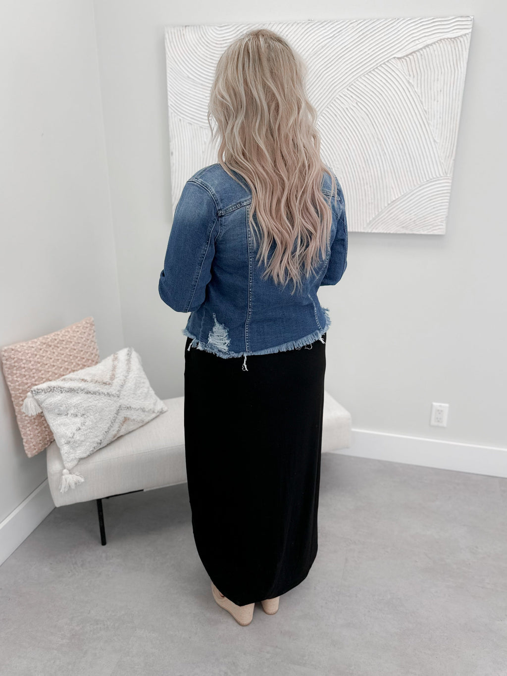 Daniella Denim Jacket in Medium Wash - Size Small