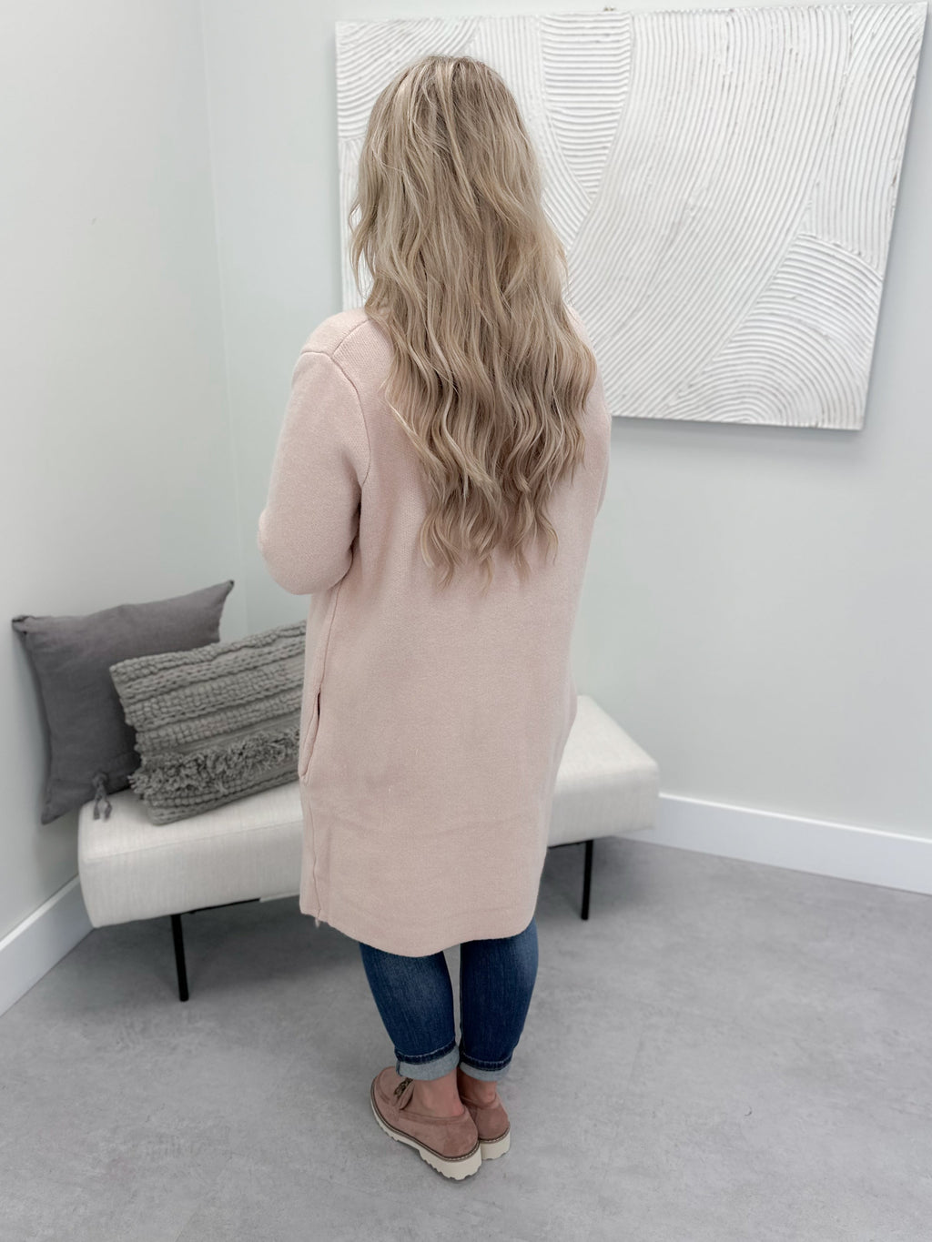 Celeste Coatigan in Dusty Rose