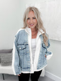 Nora Denim Sherpa Jacket