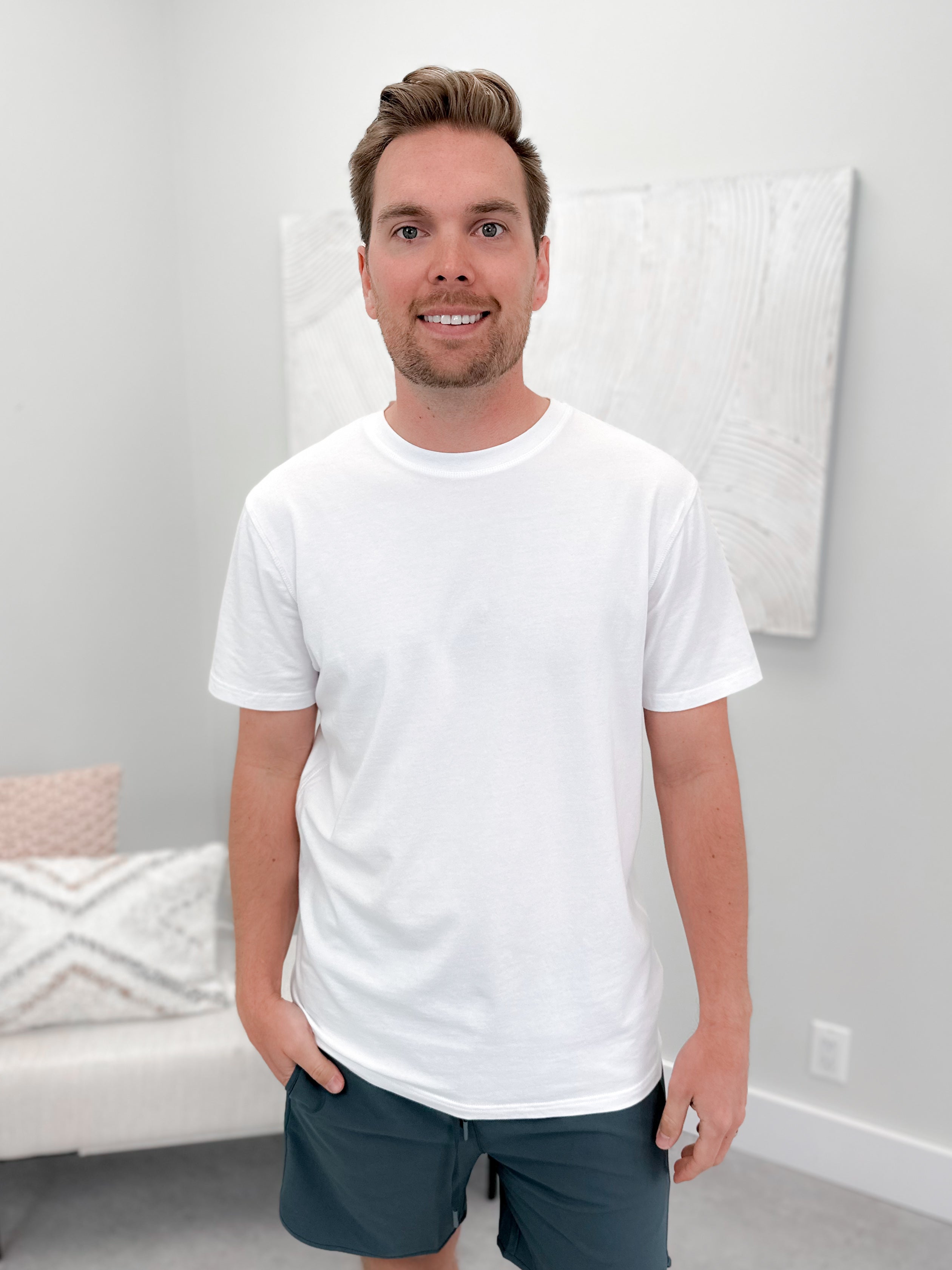 Captain Mens Tee in White