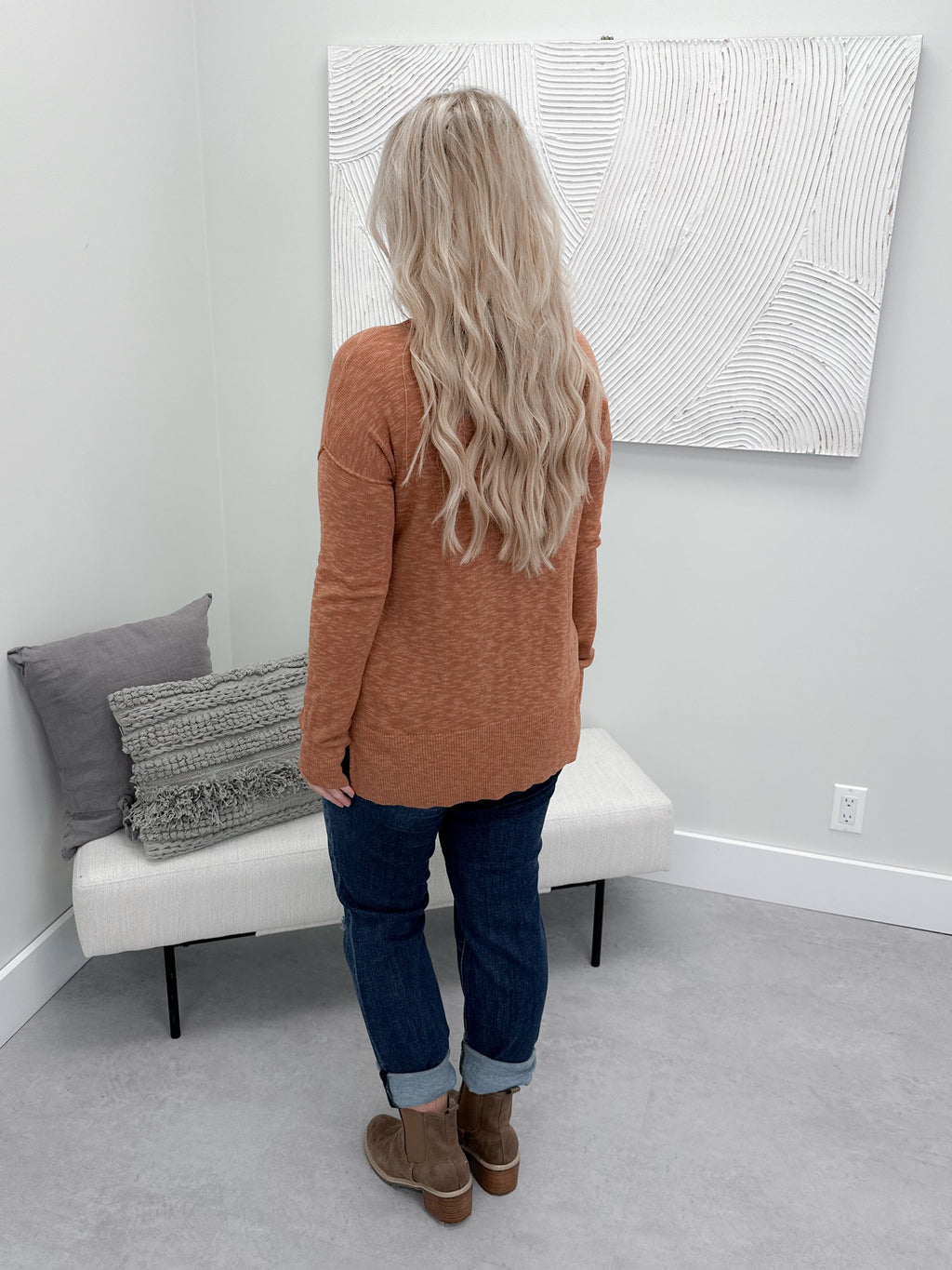 Steph Sweater in Persimmon