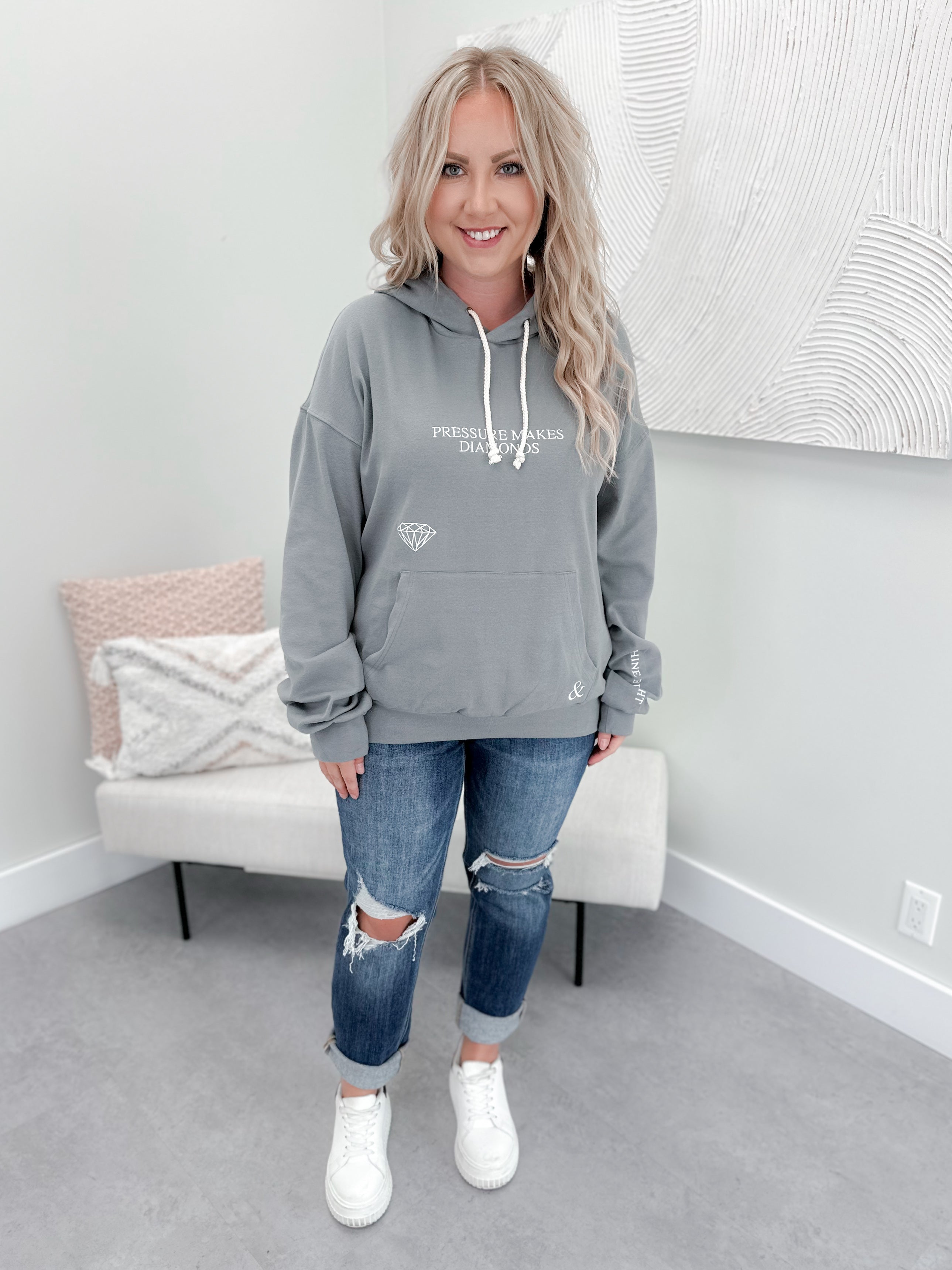 Pressure Makes Diamonds University Hoodie by Ampersand Ave