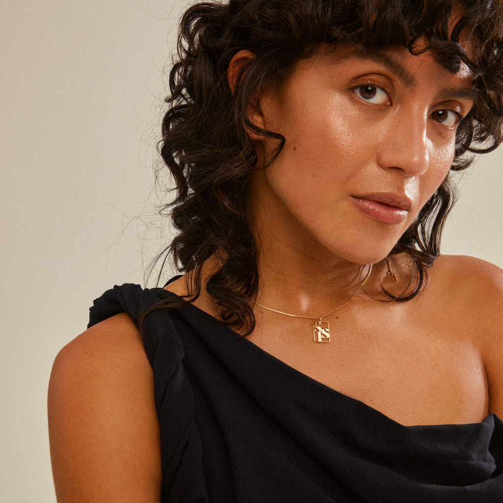 Sis Love Tag Necklace by Pilgrim