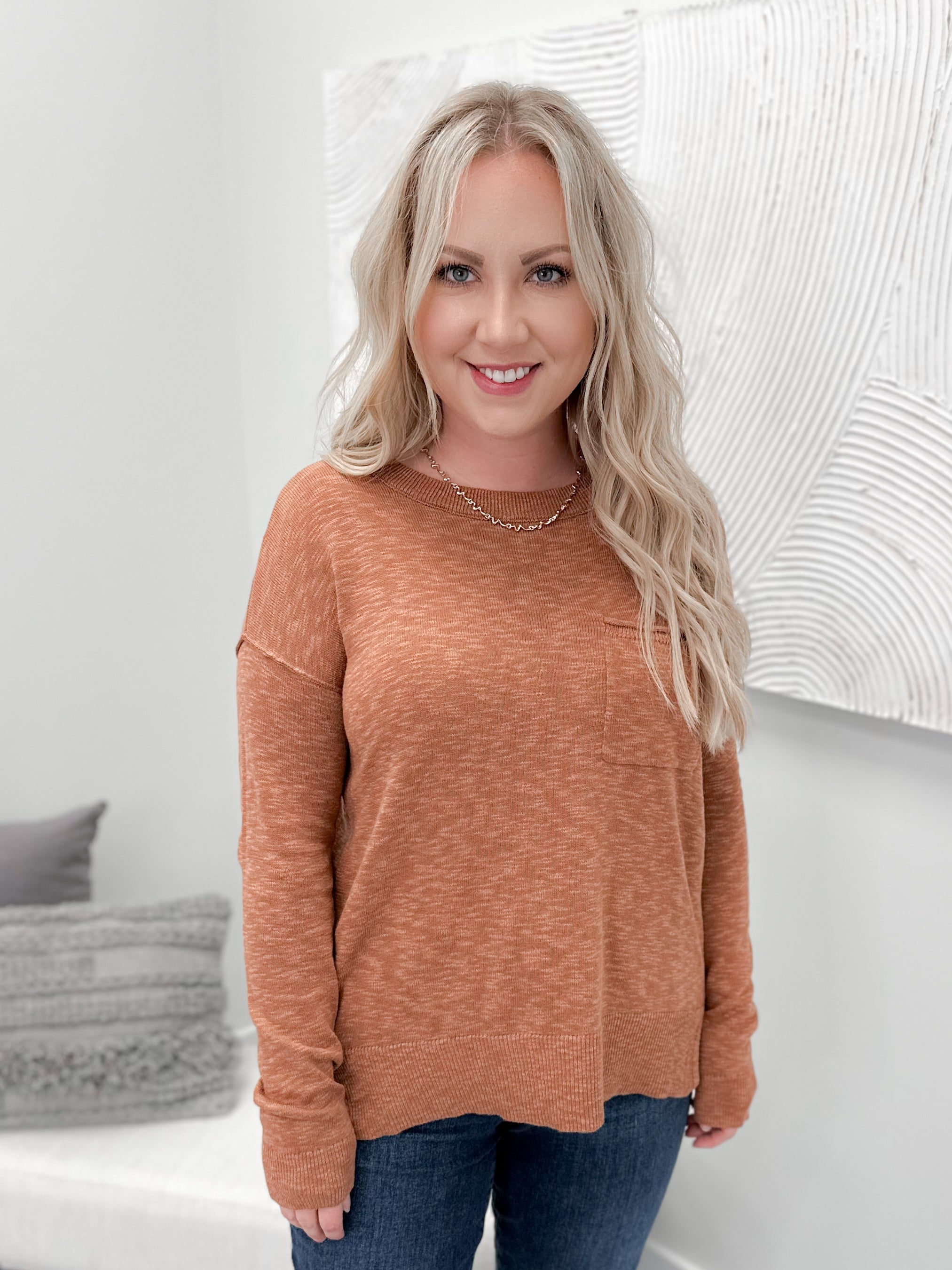 Steph Sweater in Persimmon