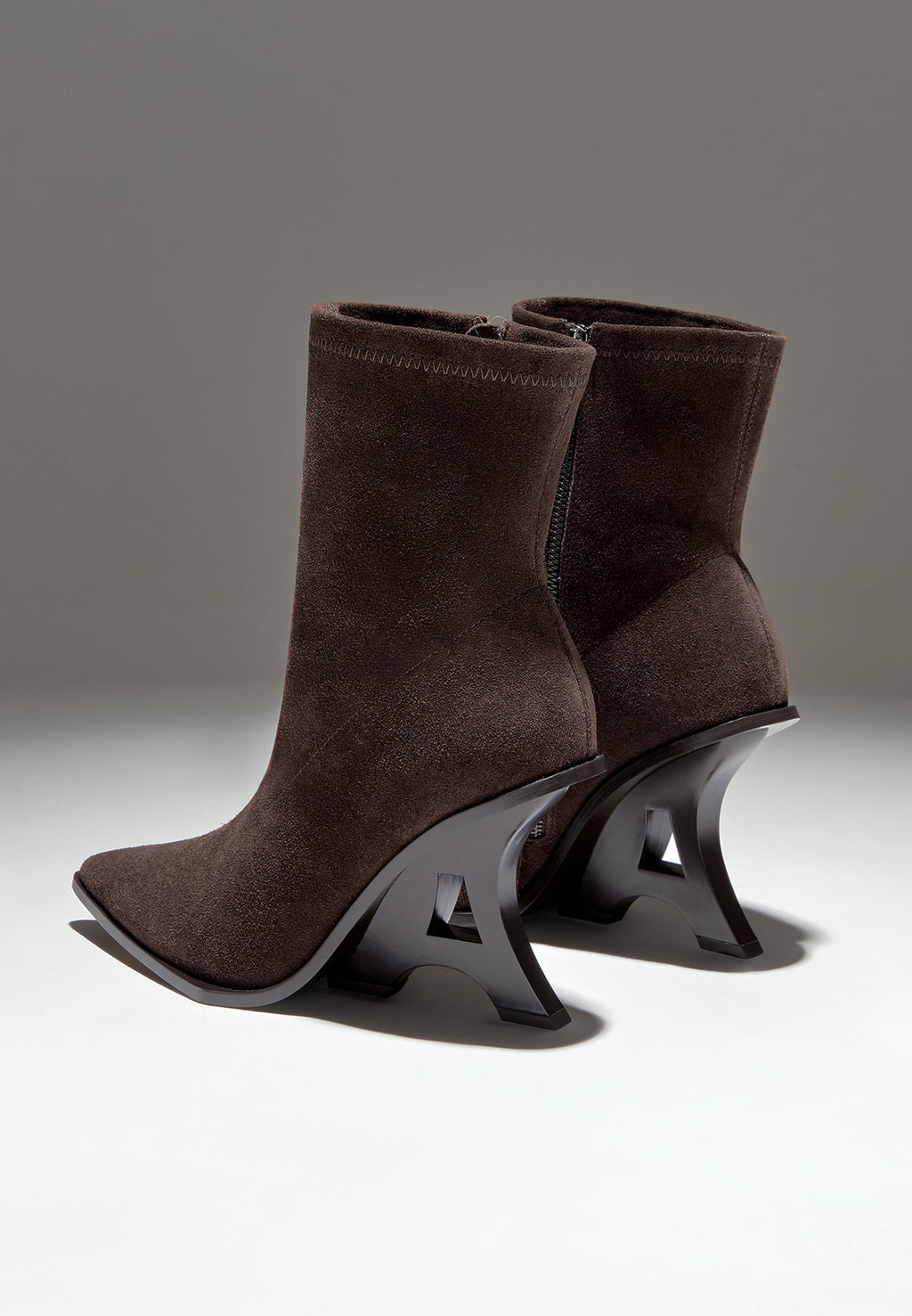L'Eiffel Heeled Suede Boot - Espresso