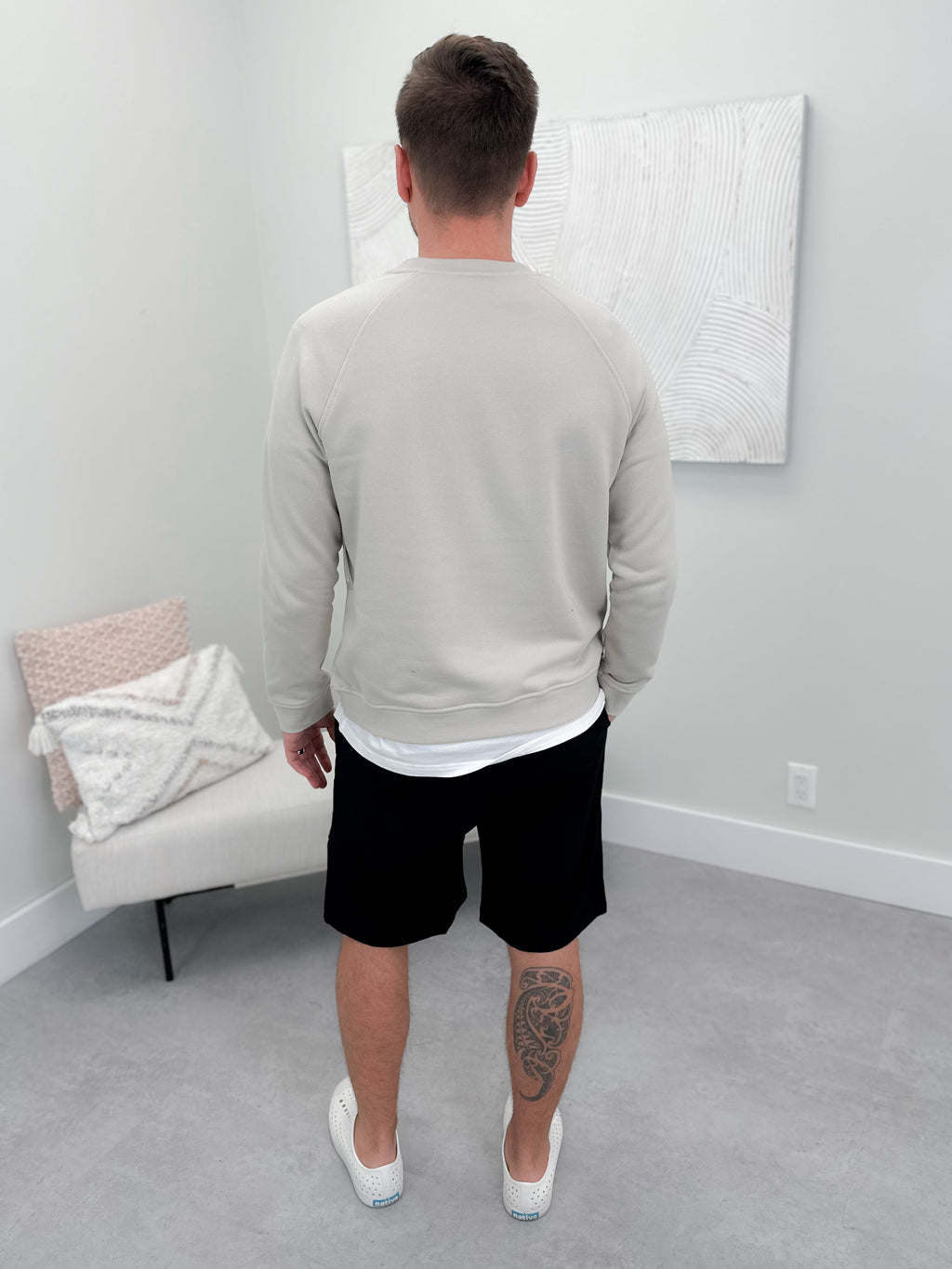 Grady Mens Pullover in Sand