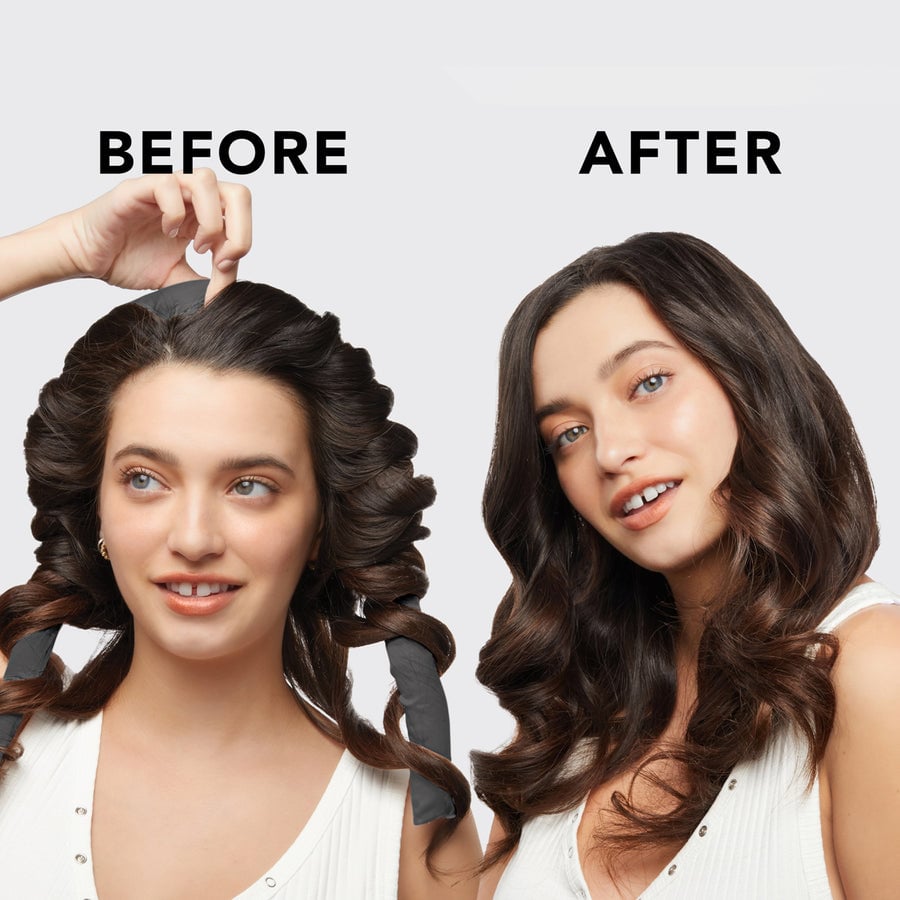 Satin Heatless Curling Set in Charcoal by Kitsch
