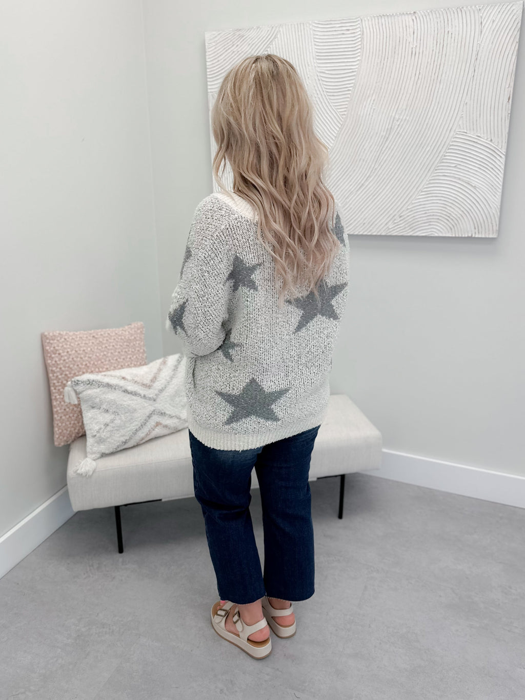 Starshine Sweater in Grey Ivory