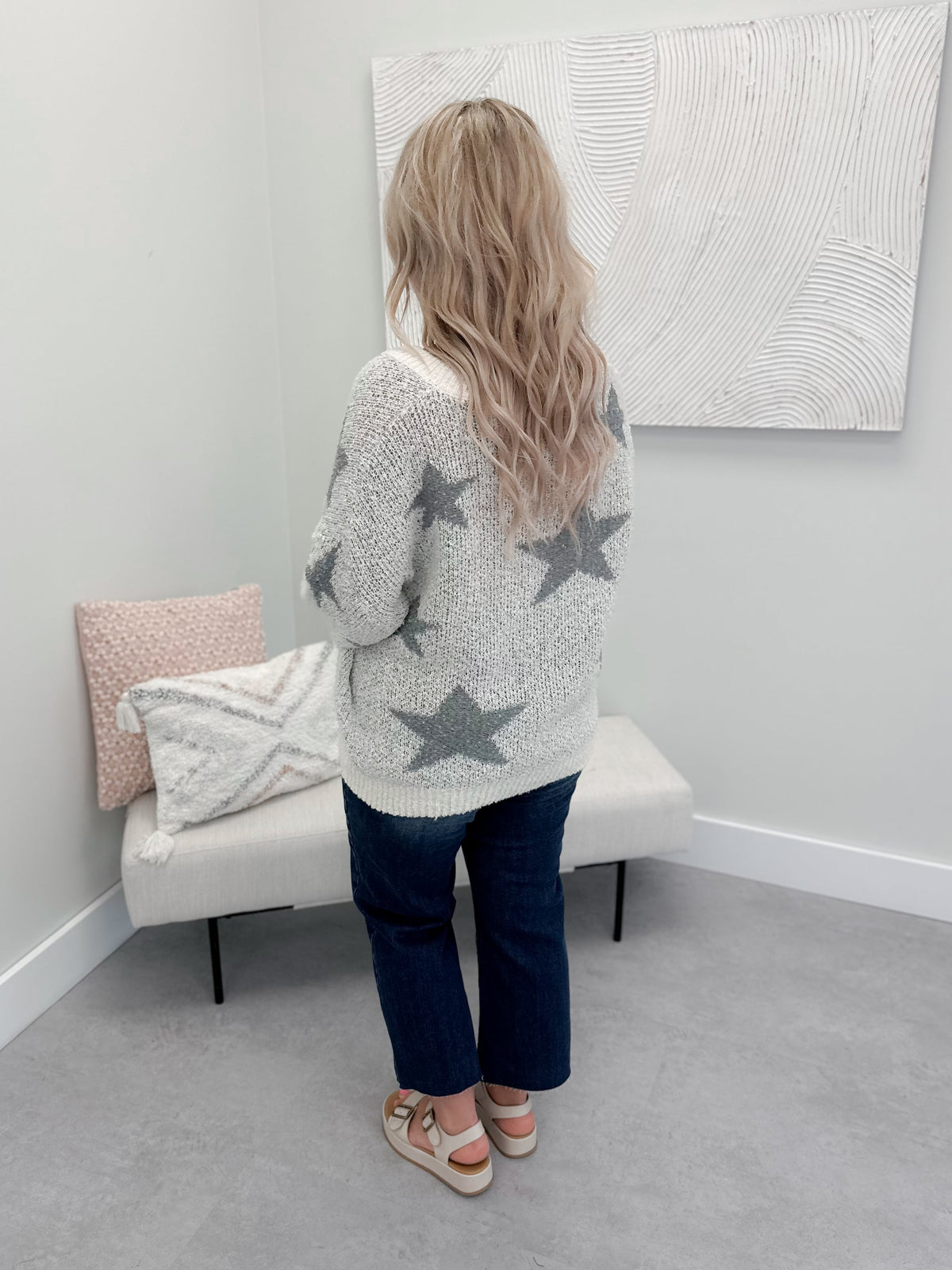 Starshine Sweater in Grey Ivory