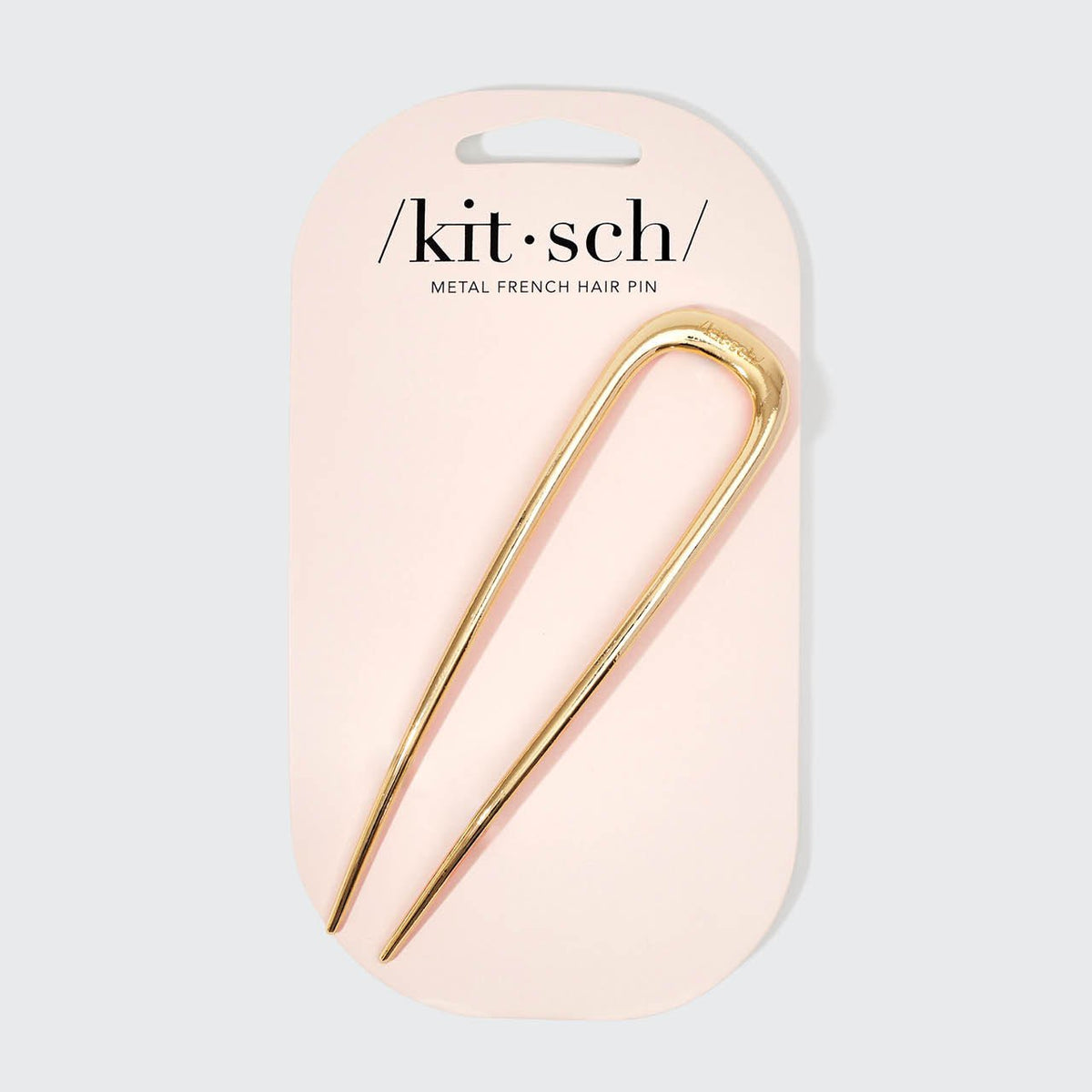 Metal French Gold Hair Pin by Kitsch