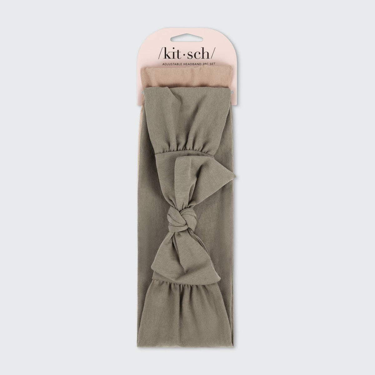 Cotton Adjustable Headband Set in Eucalyptus by Kitsch