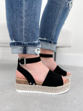 Runway Platform Sandals in Black - Size 10