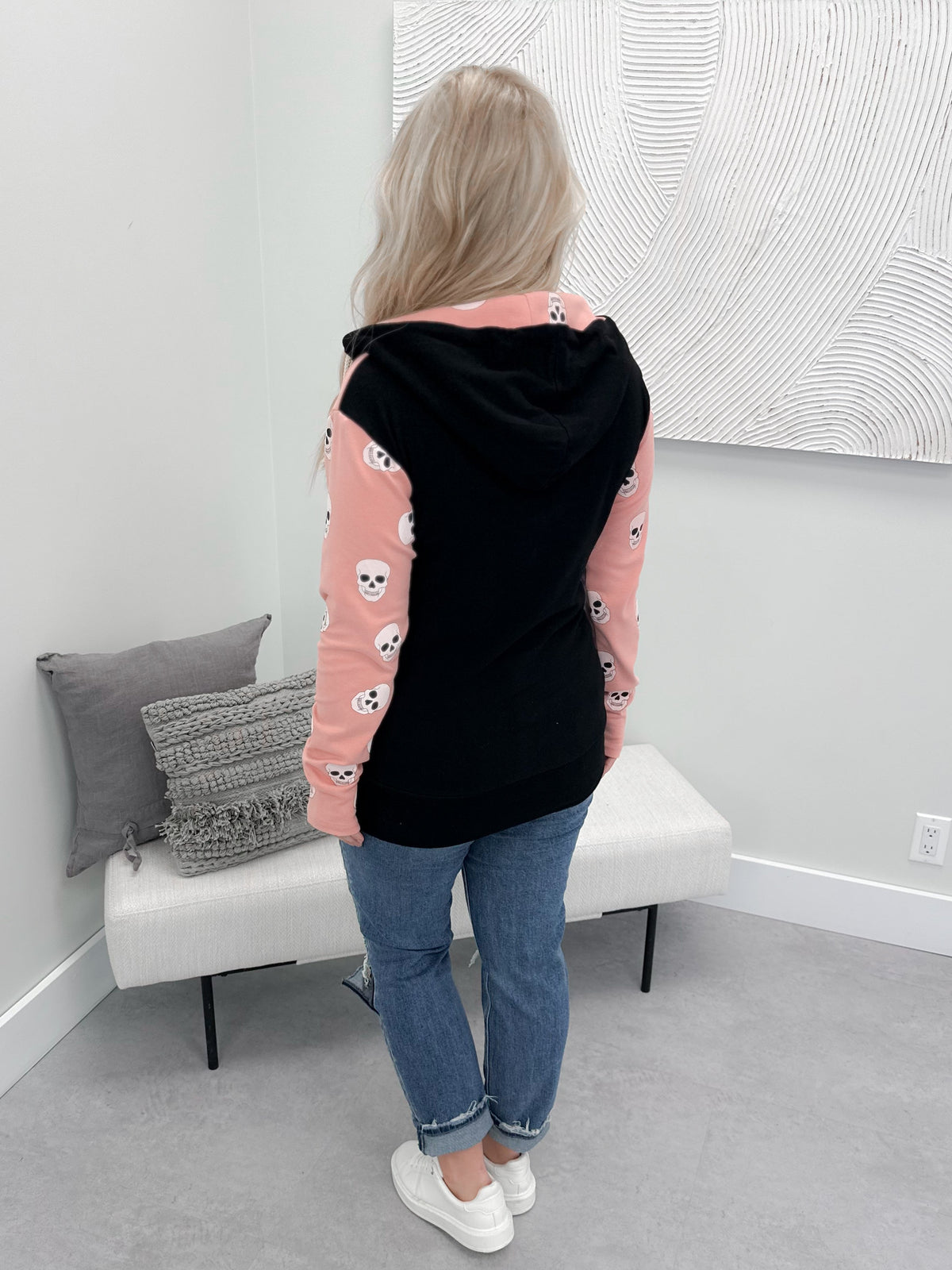 Pretty Scary Half Zip Sweatshirt by Ampersand Ave