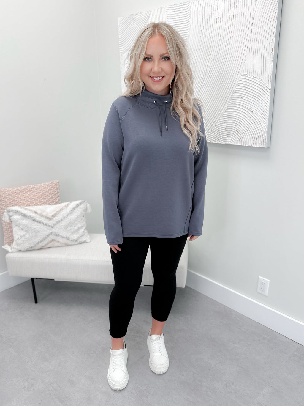 Everyday Everywhere Pullover in Steel