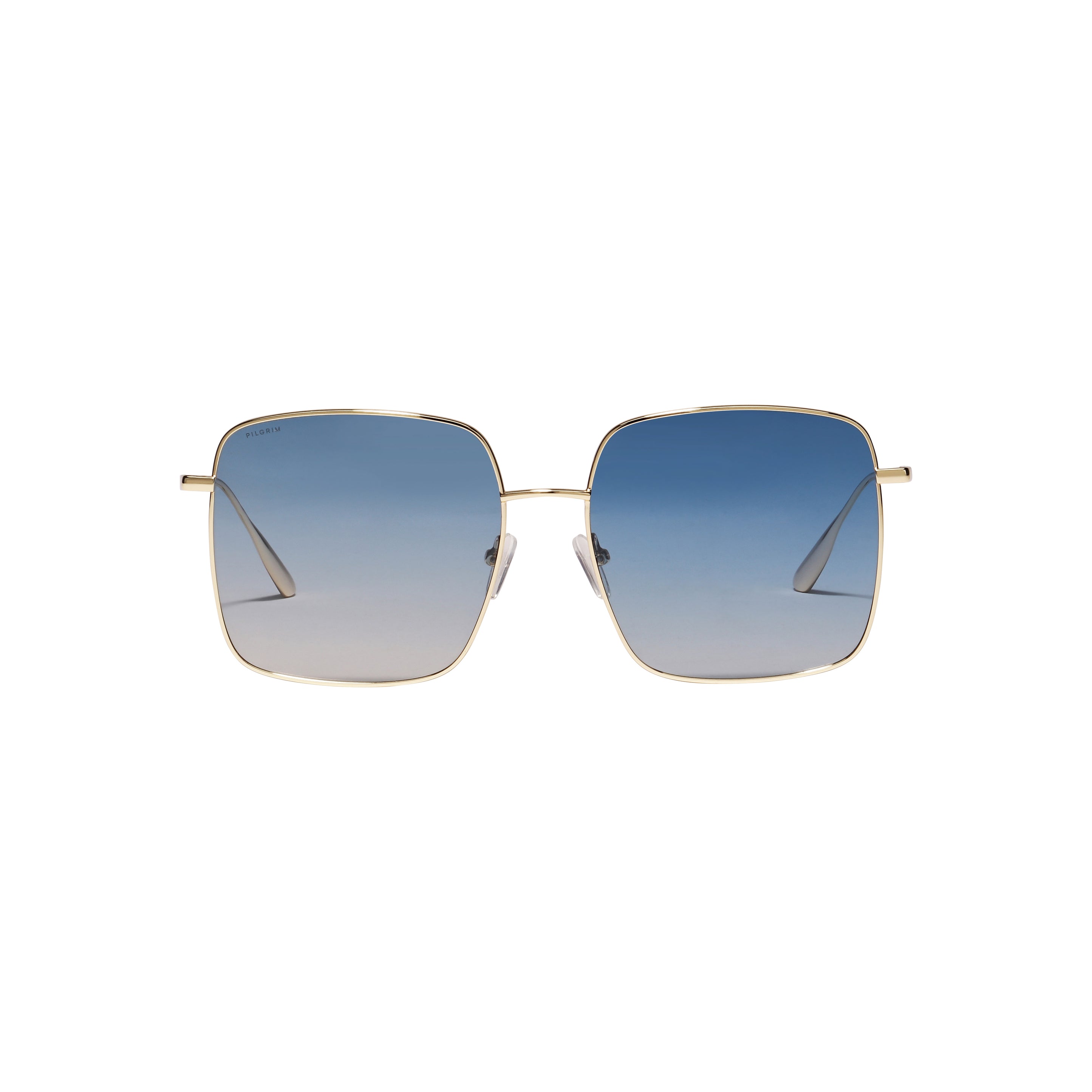 Jonan Sunglasses in Blue/Gold by Pilgrim