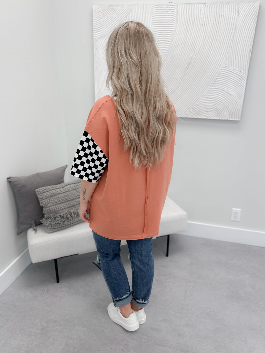 Little Miss Spooky Boyfriend Tee by Ampersand Ave