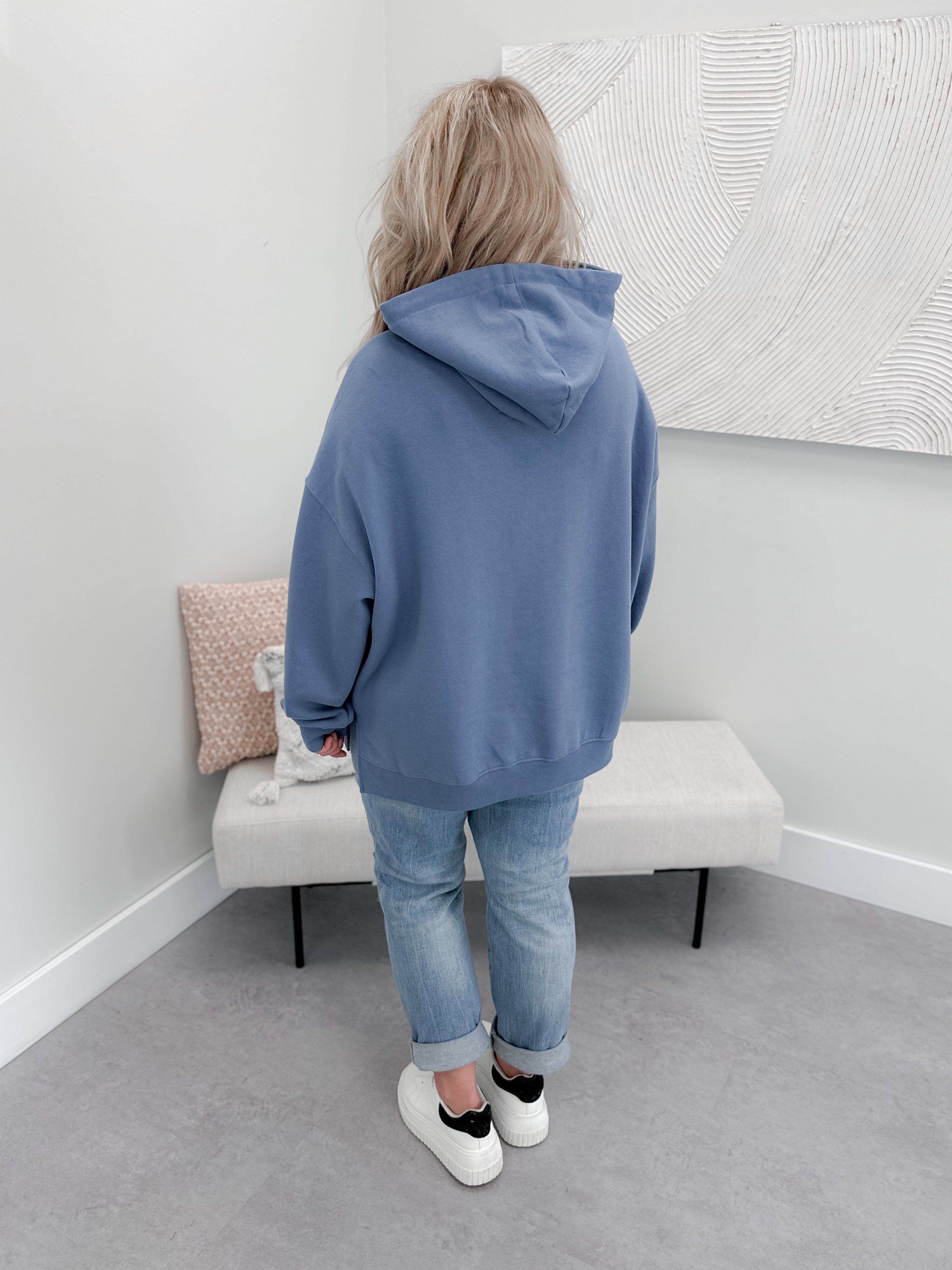 Edison Hoodie in Ink - L/O Size Small