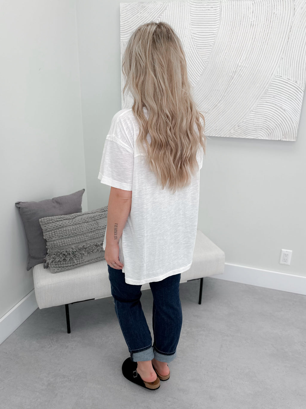 Marisol Tee in Off White