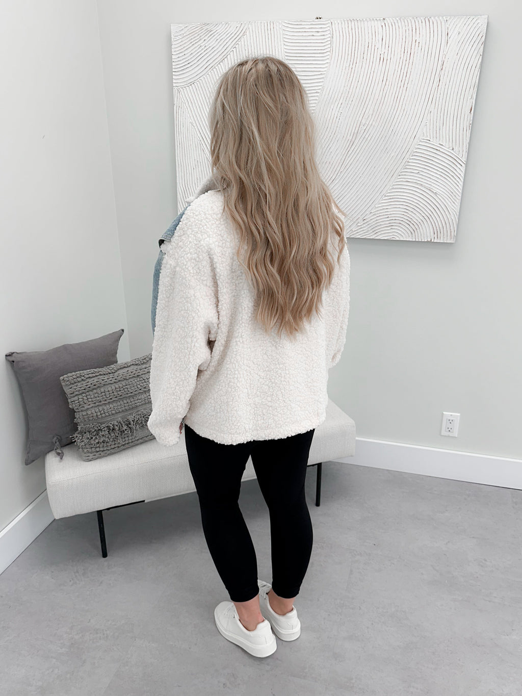 Nora Denim Sherpa Jacket