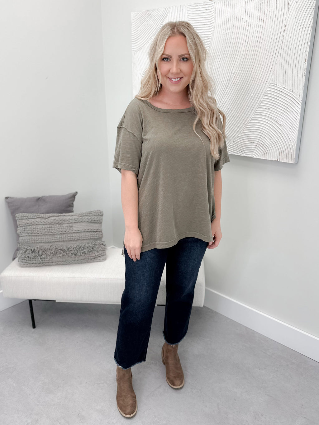 Marisol Tee in Army