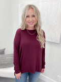 Eliana Long Sleeve in Merlot by C'est Moi