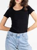 Bamboo Short Sleeve Mid Tee by C'est Moi