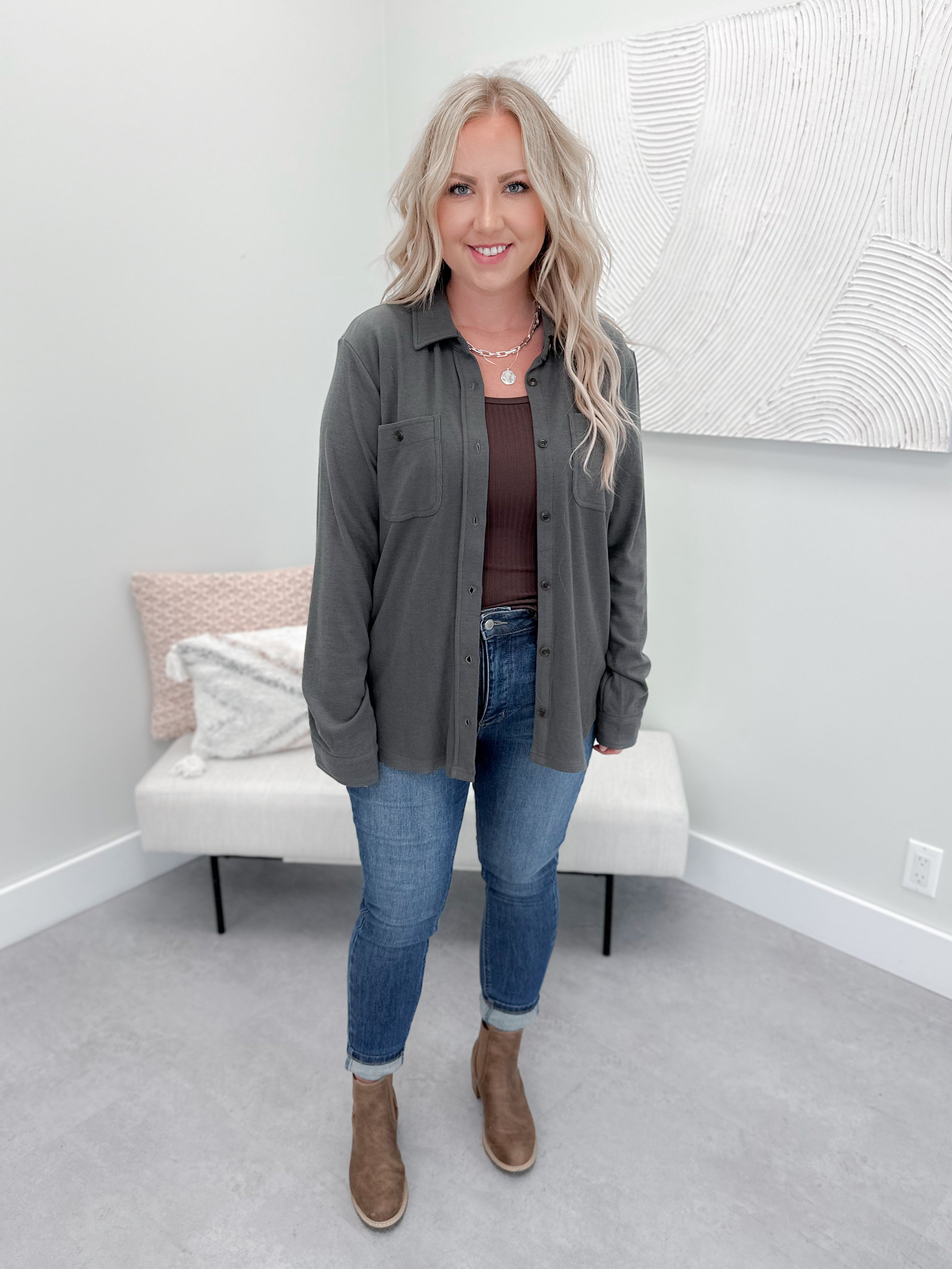 Weasley Button Down in Spruce