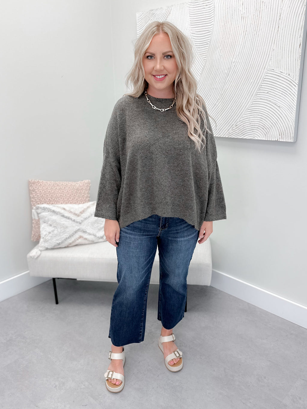 Tashi Sweater in Dark Umber