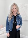 Daniella Denim Jacket in Medium Wash - Size Small