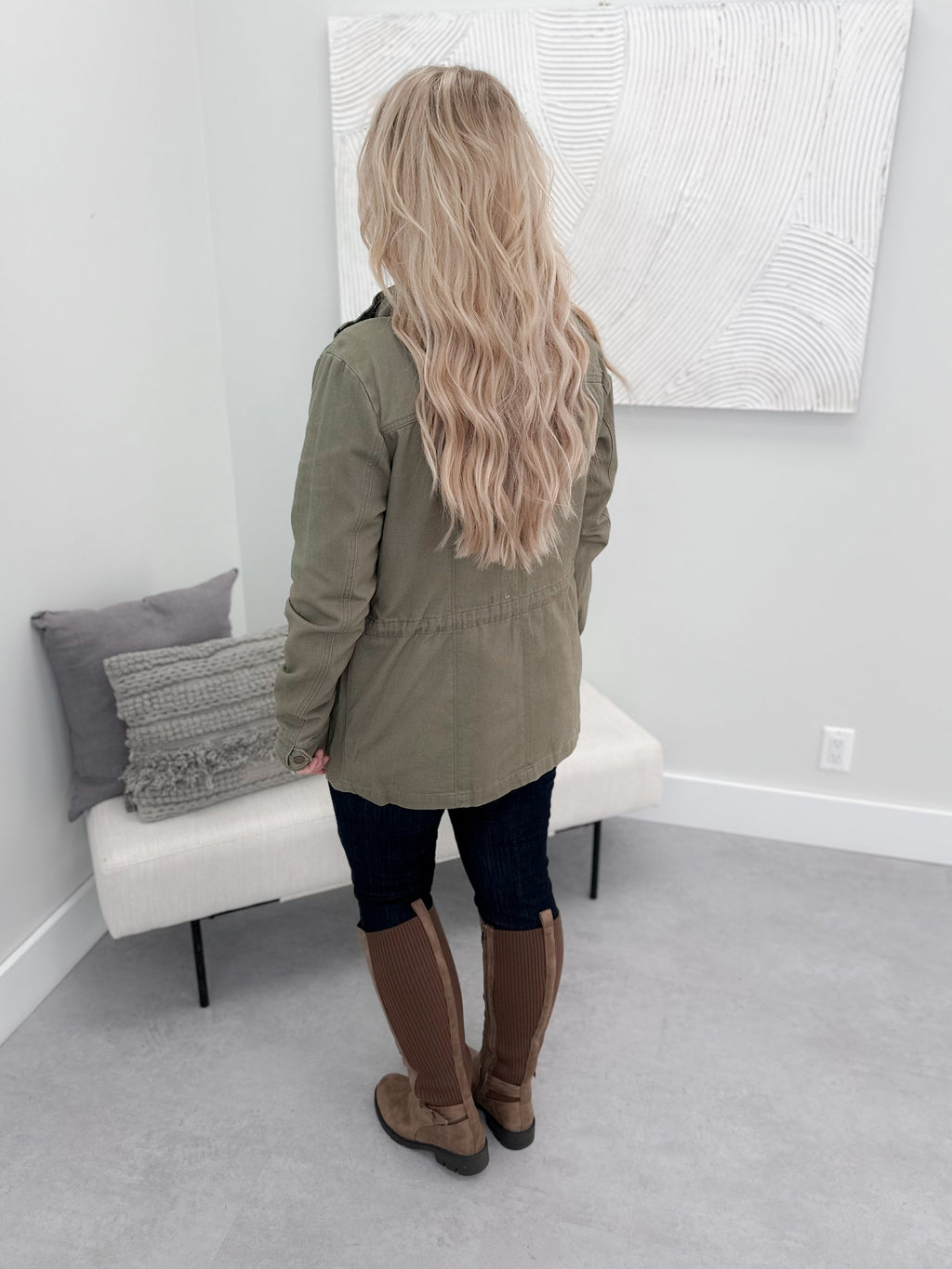Bronwyn Cargo Jacket in Olive