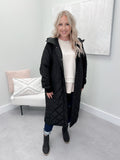 Fernie Quilted Jacket in Black - 3X