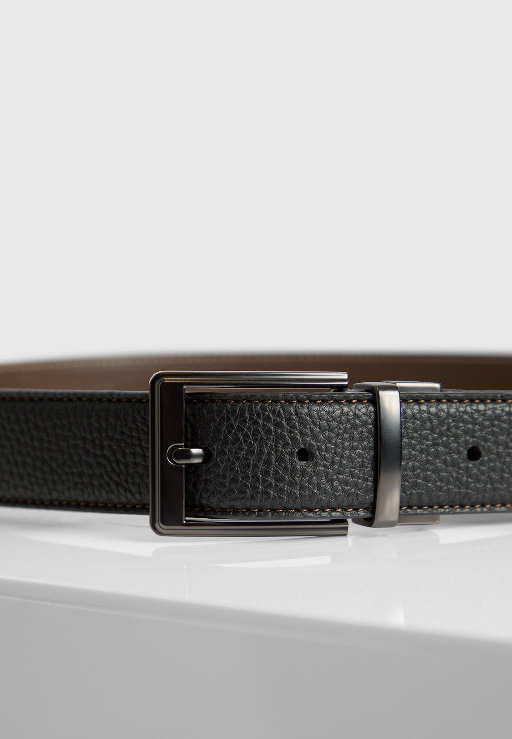 Éternel Reversible Leather Belt - Black/Brown