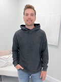 Haze Mens Hoodie in Washed Black
