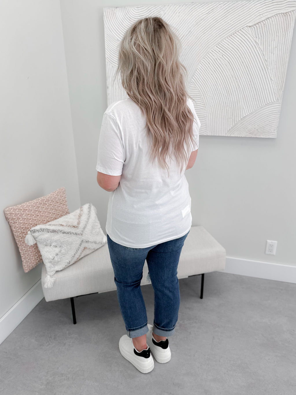 The Original Tee in White by Ash + Antler
