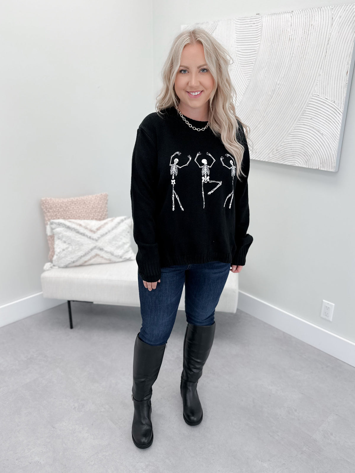 Dance the Night Away Sweater in Black