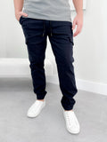 Jameson Jogger Pants in Navy - L/O Size Small