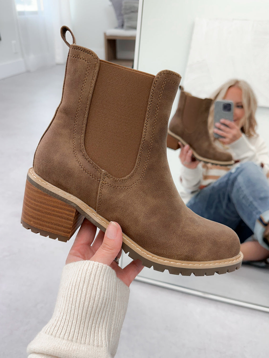 Doohickey Boots in Taupe by Corkys