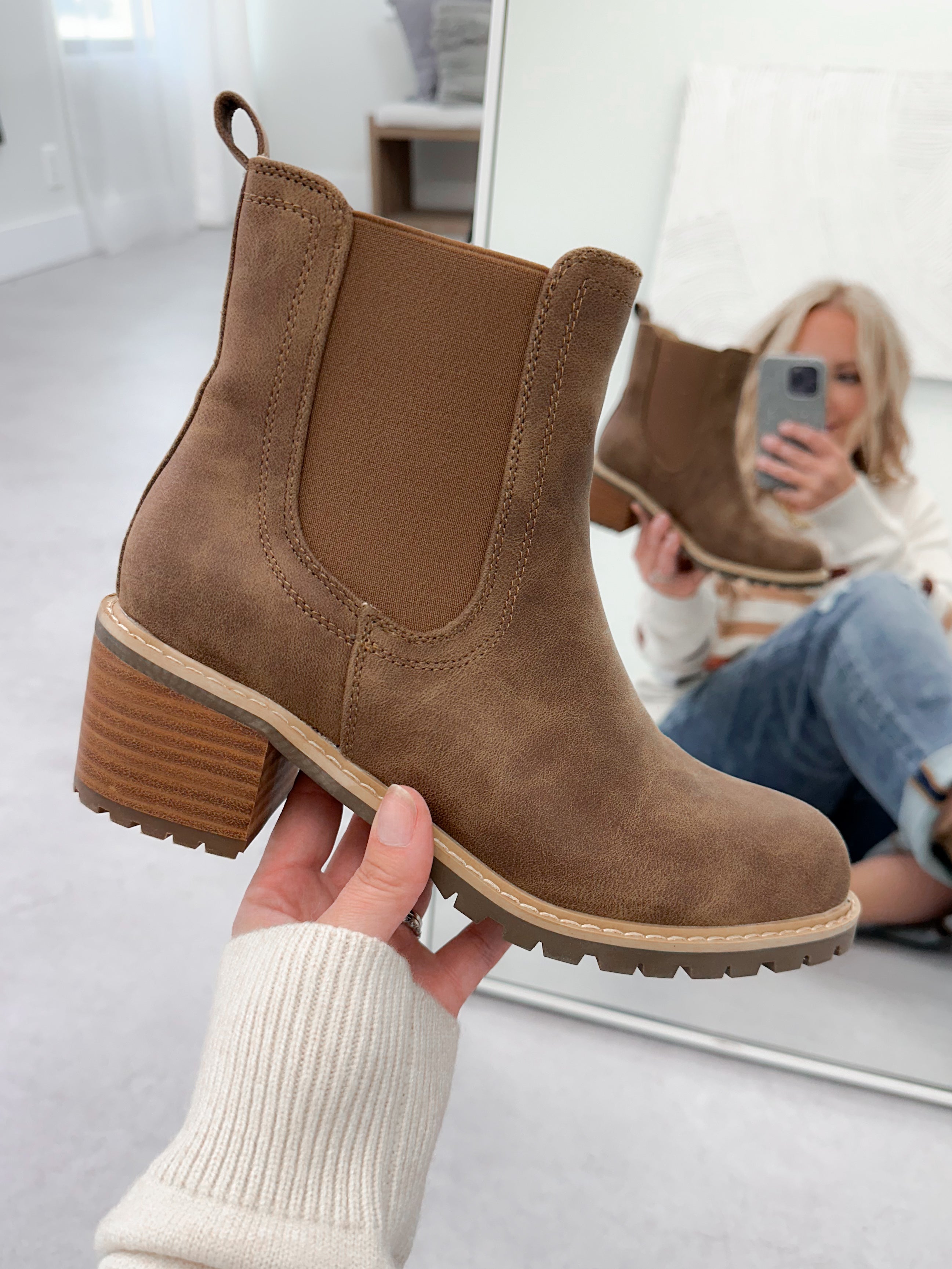 Doohickey Boots in Taupe by Corkys