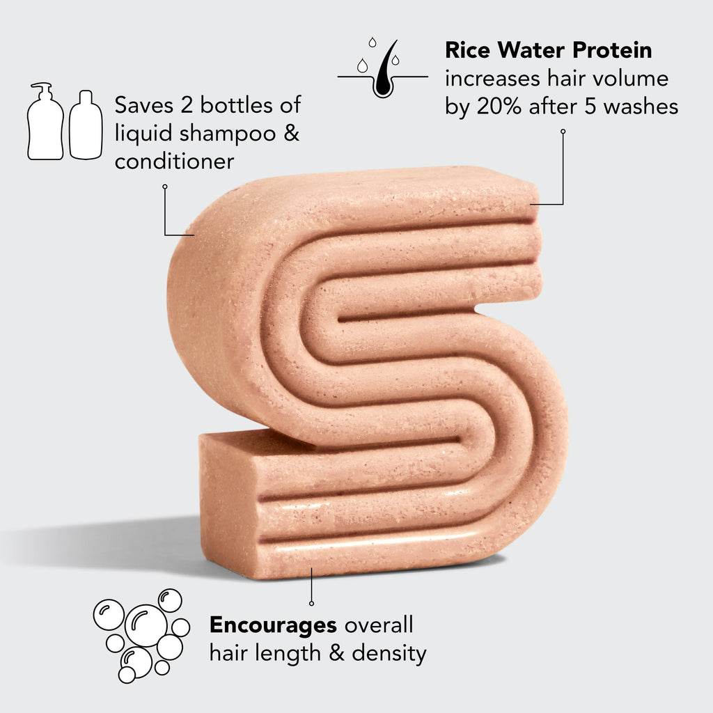Rice Water Protein Shampoo Bar For Hair Growth by Kitsch