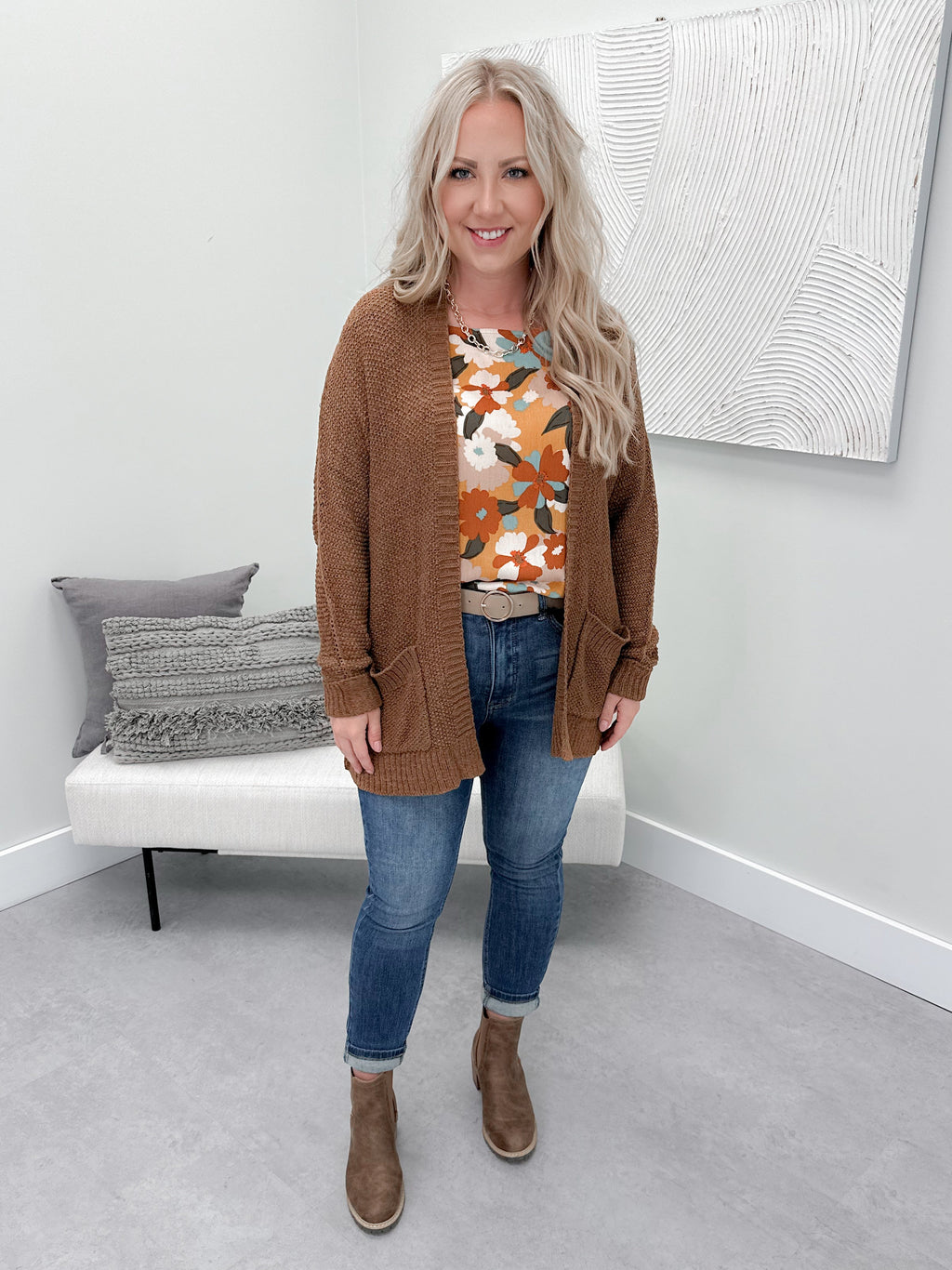 Penny Pocket Cardi in Coco