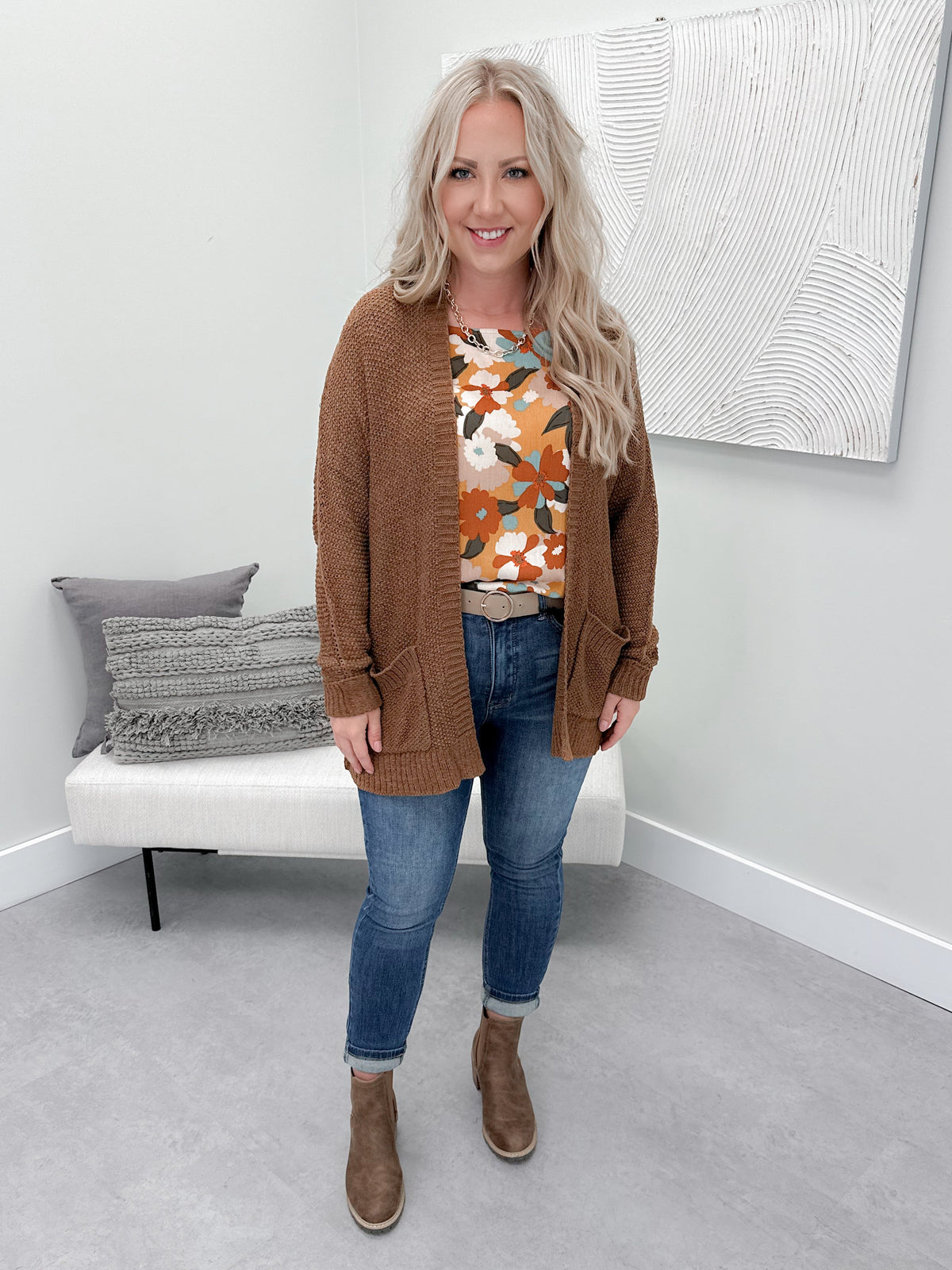 Penny Pocket Cardi in Coco