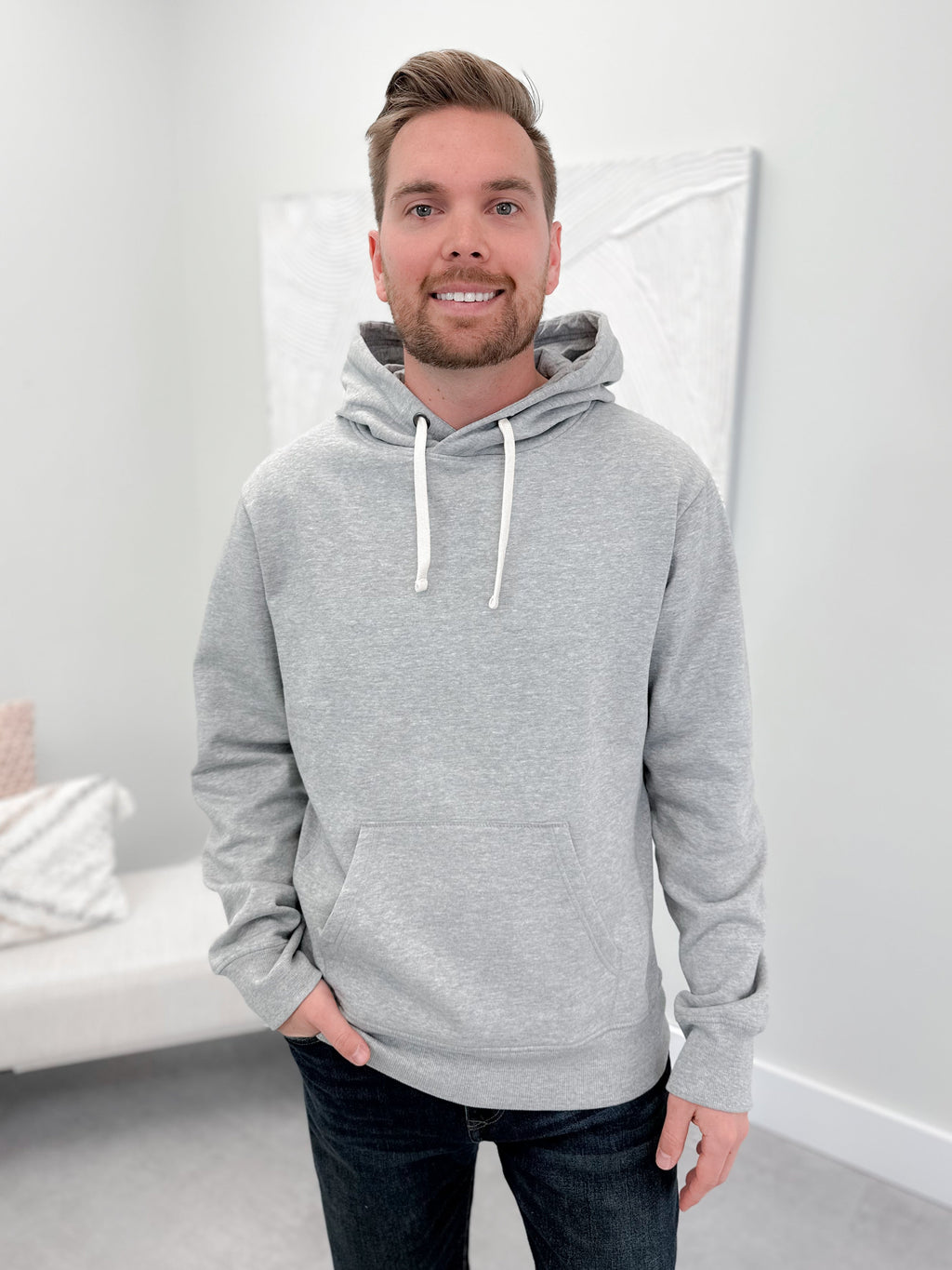 Tahoe Mens Hoodie in Grey